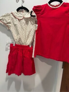 James & Lottie Matching Sister Outfit – Size 7 Set + 3T Dress Christmas Holiday